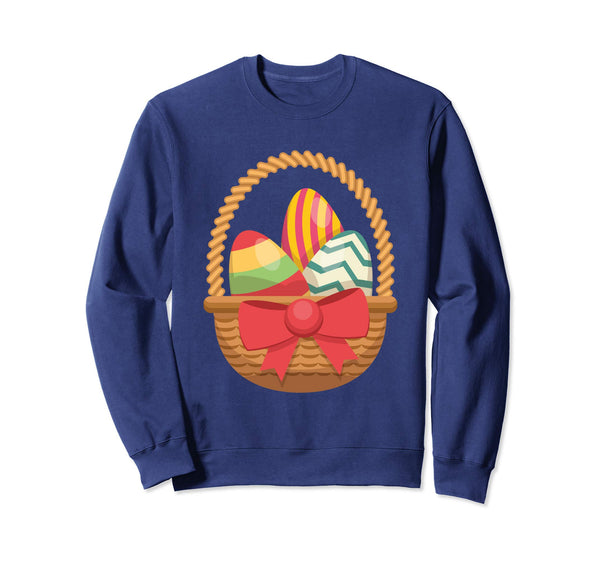 Easter Eggs In The Basket Sweatshirt Gift For Easter