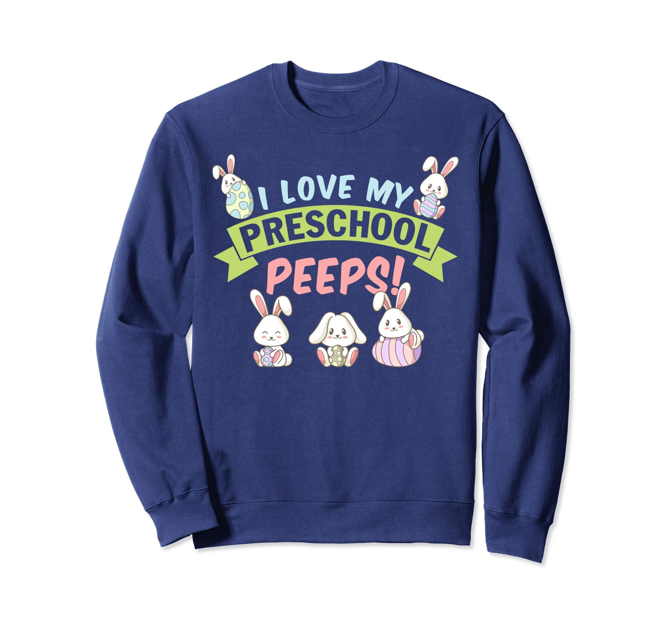 I Love My Preschool Peeps Bunnies Easter Teacher Shirt
