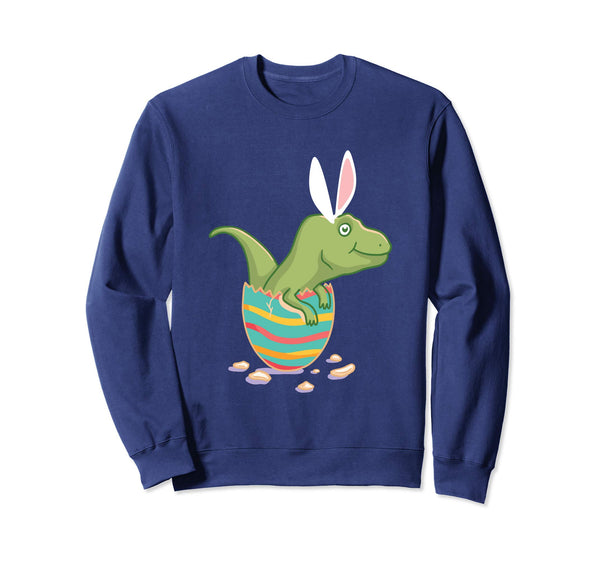Funny T-Rex Bunny In An Easter Egg Sweatshirt Easter Gift