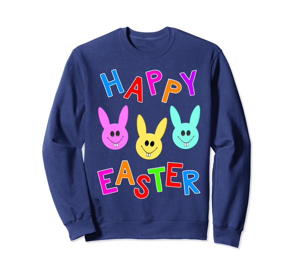 Happy Easter T shirt Cute Bunnies Colorful Bunny Gift