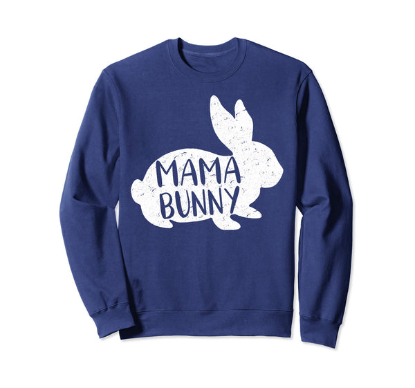 Mama Bunny Sweatshirt Cute Matching Couple Easter Shirt