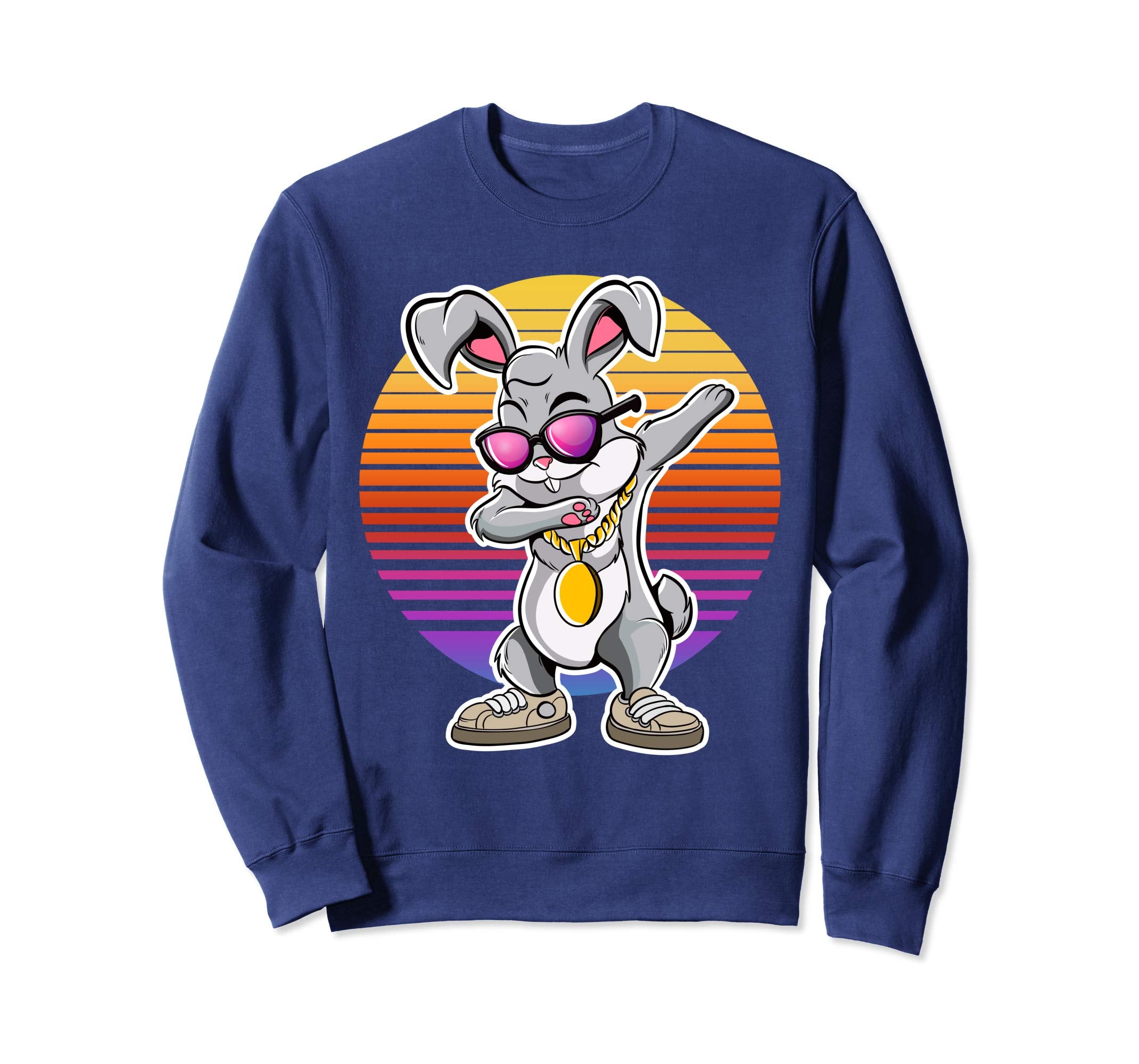 Dabbing Easter Bunny Hip Hop Vintage Sweatshirt