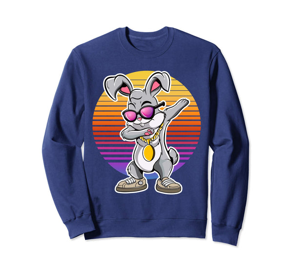 Dabbing Easter Bunny Hip Hop Vintage Sweatshirt