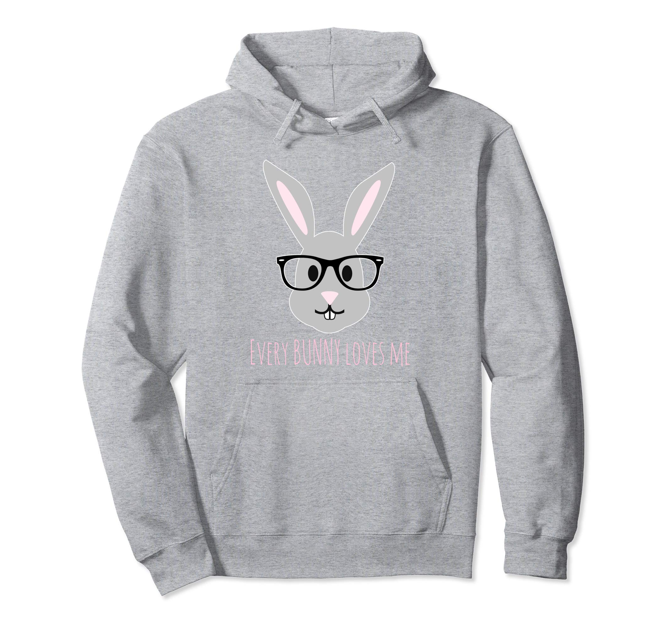 Happy Easter Shirt Bunny Head with Glasses Hoody Hoodie