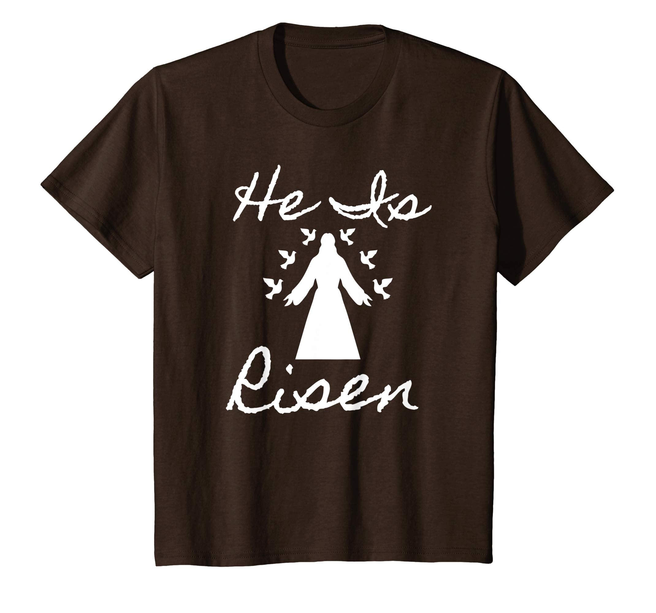 Christian Easter He Is Risen Tshirt Peace Birds and Jesus