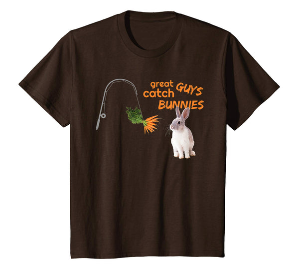 &quot;great guys catch bunnies&quot; T-Shirt Fishing Easter Apparel