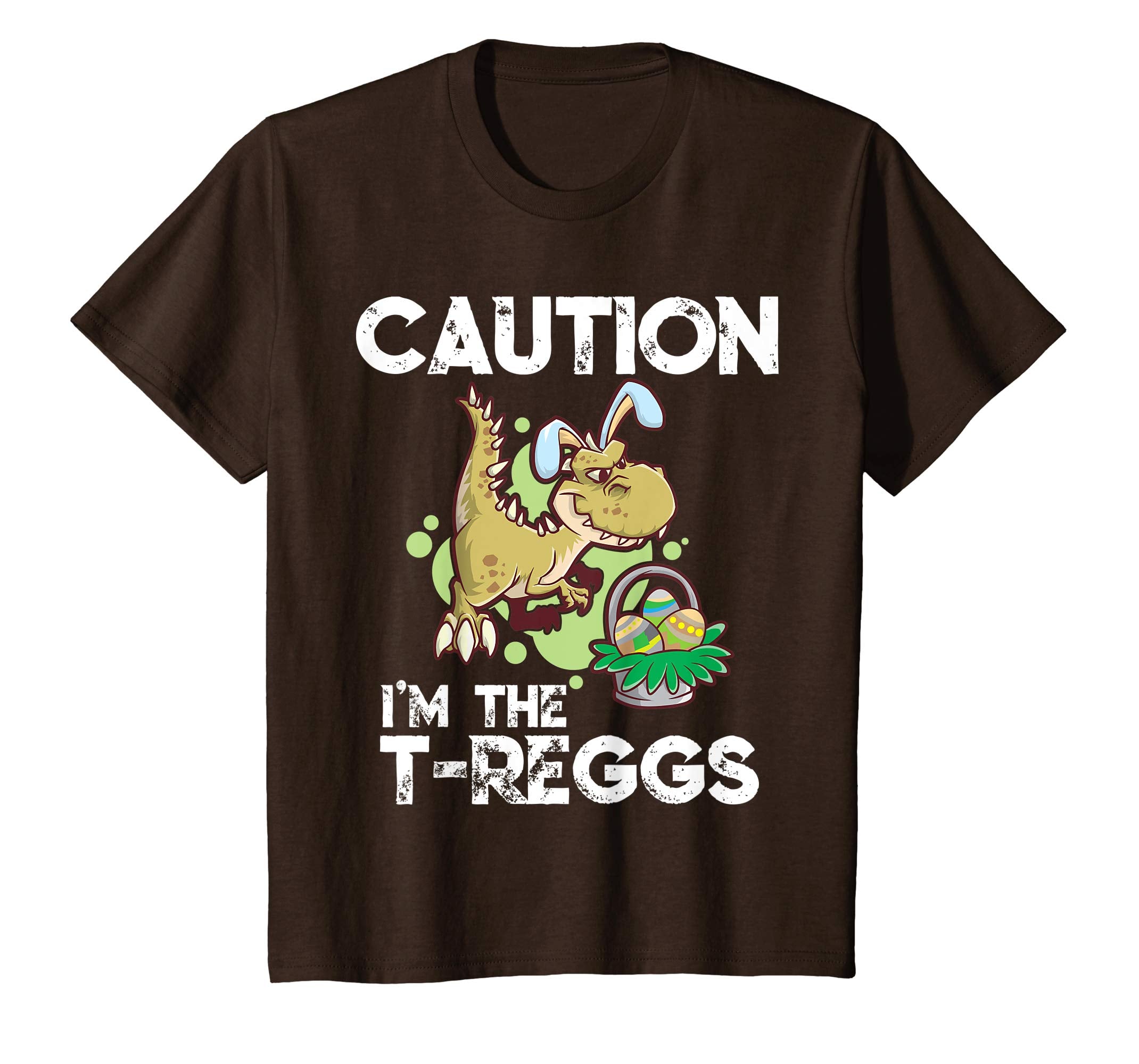 Kids T Rex Easter Egg Hunter T-Reggs Dino T Shirt Gift Girl & Boy