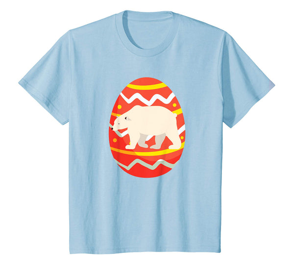 Funny Polar Bear Easter Eggs Shirt Gifts for Kids Boys Girls