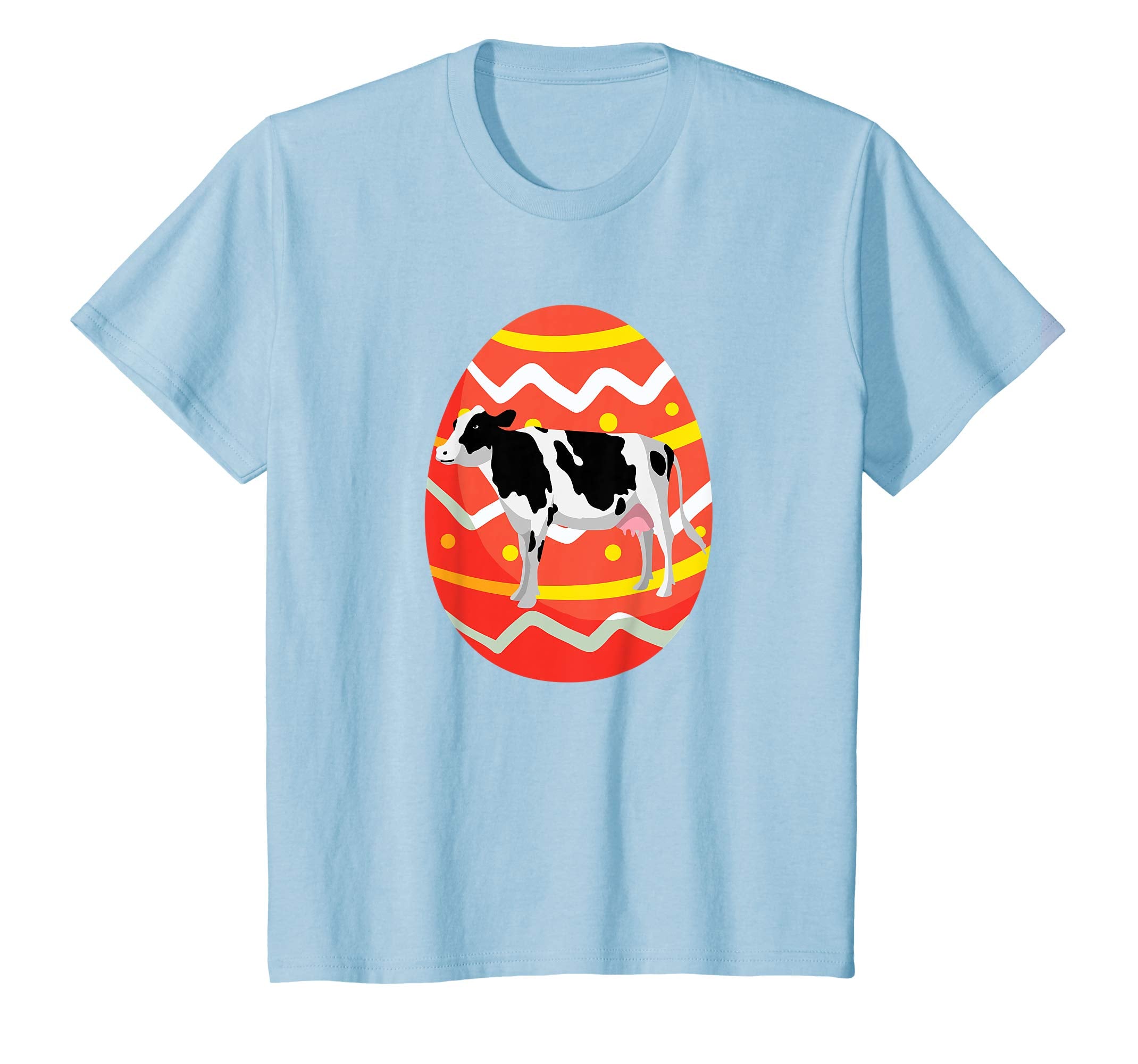 Funny Cow Easter Eggs T-Shirt Gifts for Kids Boys Girls