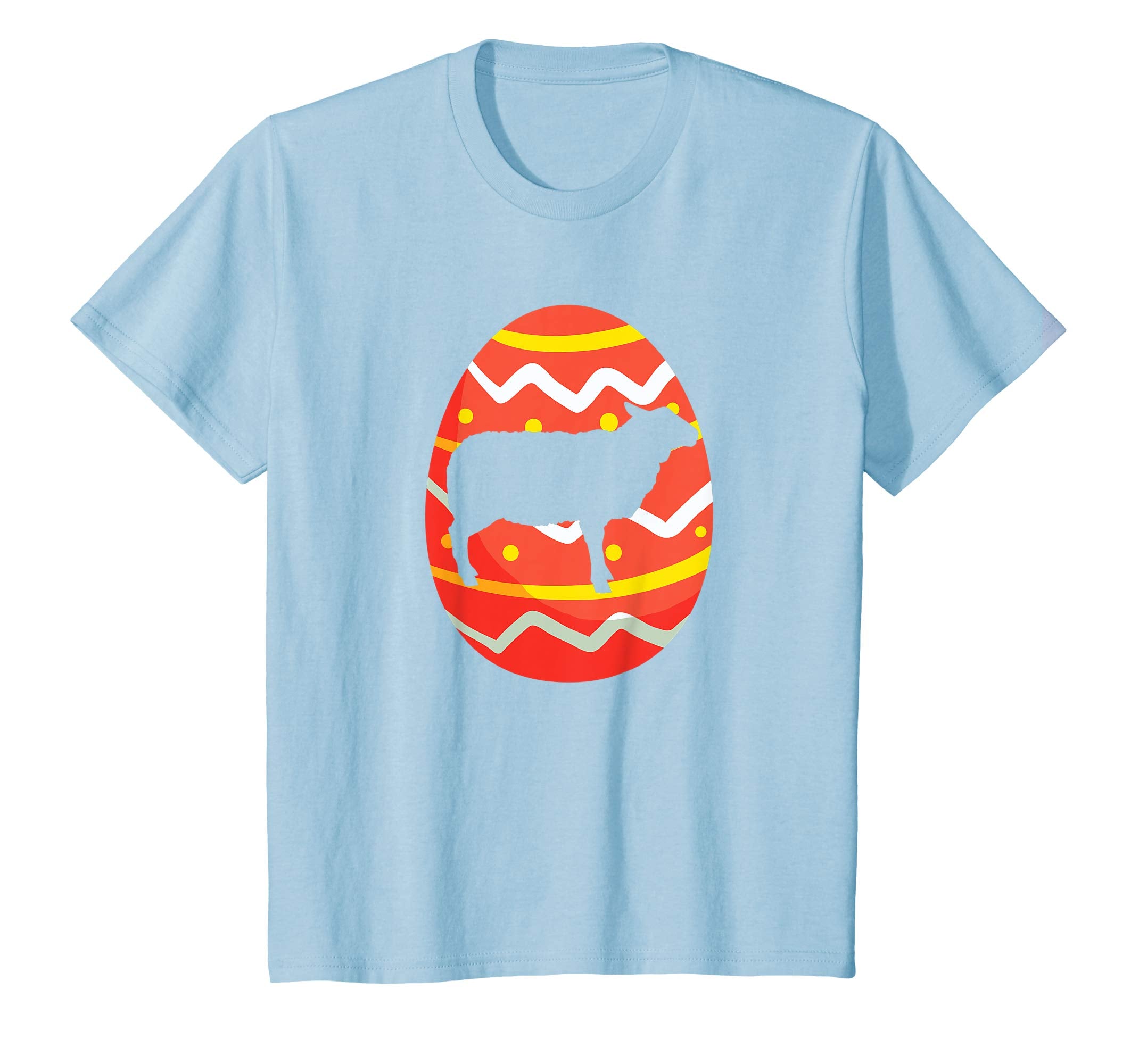 Happy Sheep Easter Bunny Egg T-Shirt for Kids Boys Girls