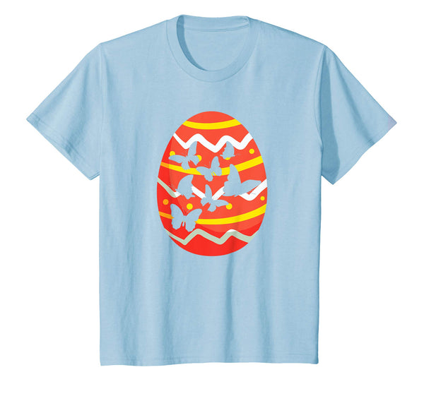Happy Butterflies Easter Egg Bunny Shirt for Kids Boys Girls