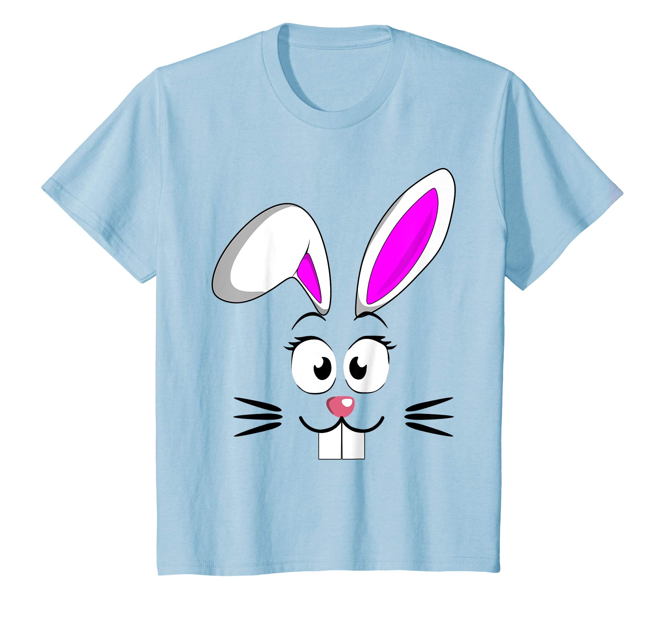Easter Bunny Face Shirt for Girls and Boys Party Costumes