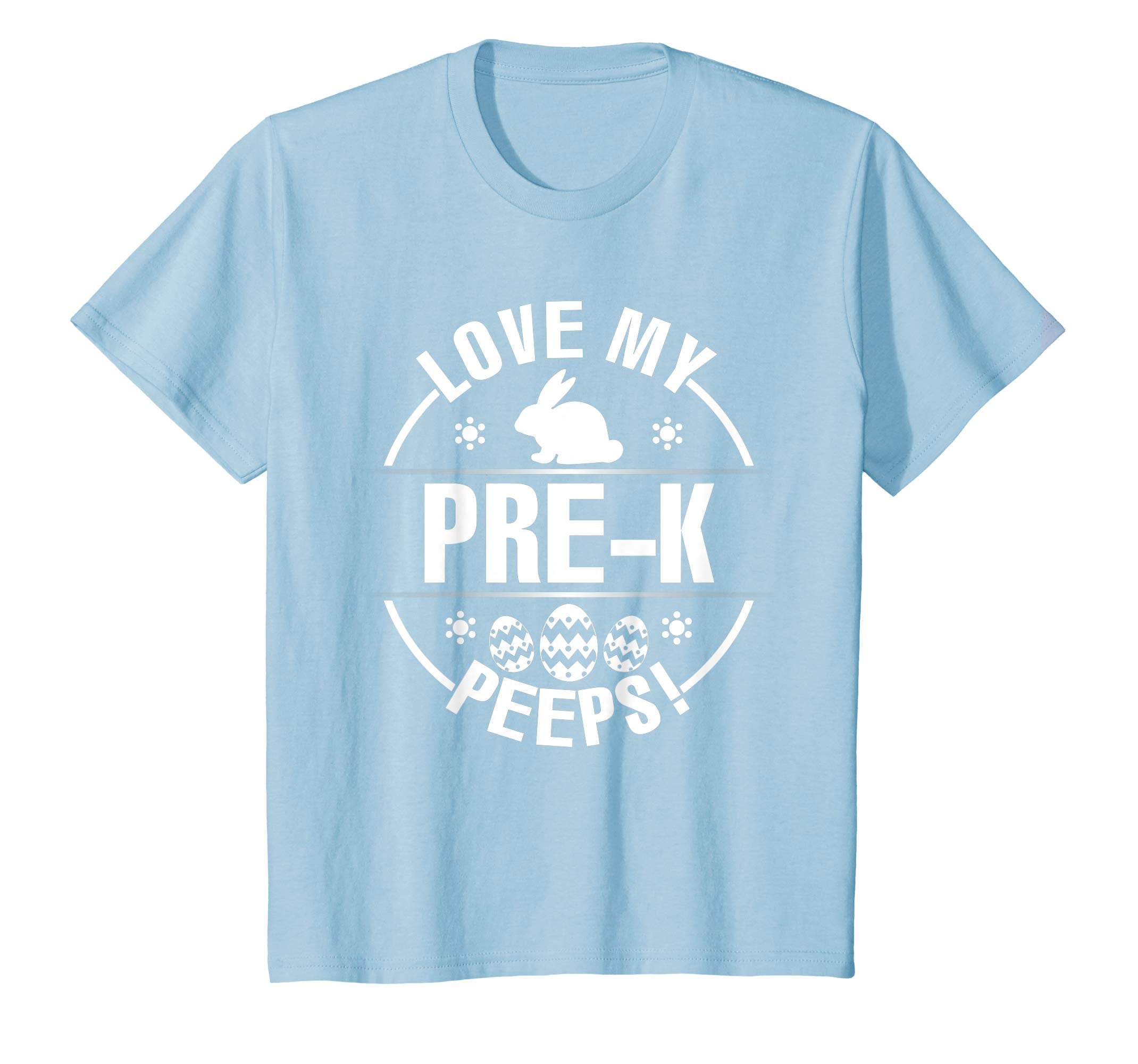Bunny & Easter Eggs Love My Pre-k Peeps Happy Day Shirt
