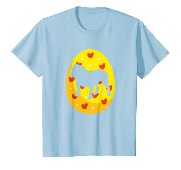 Bulldog Easter Bunny Egg T-Shirt Dog Easter Gift