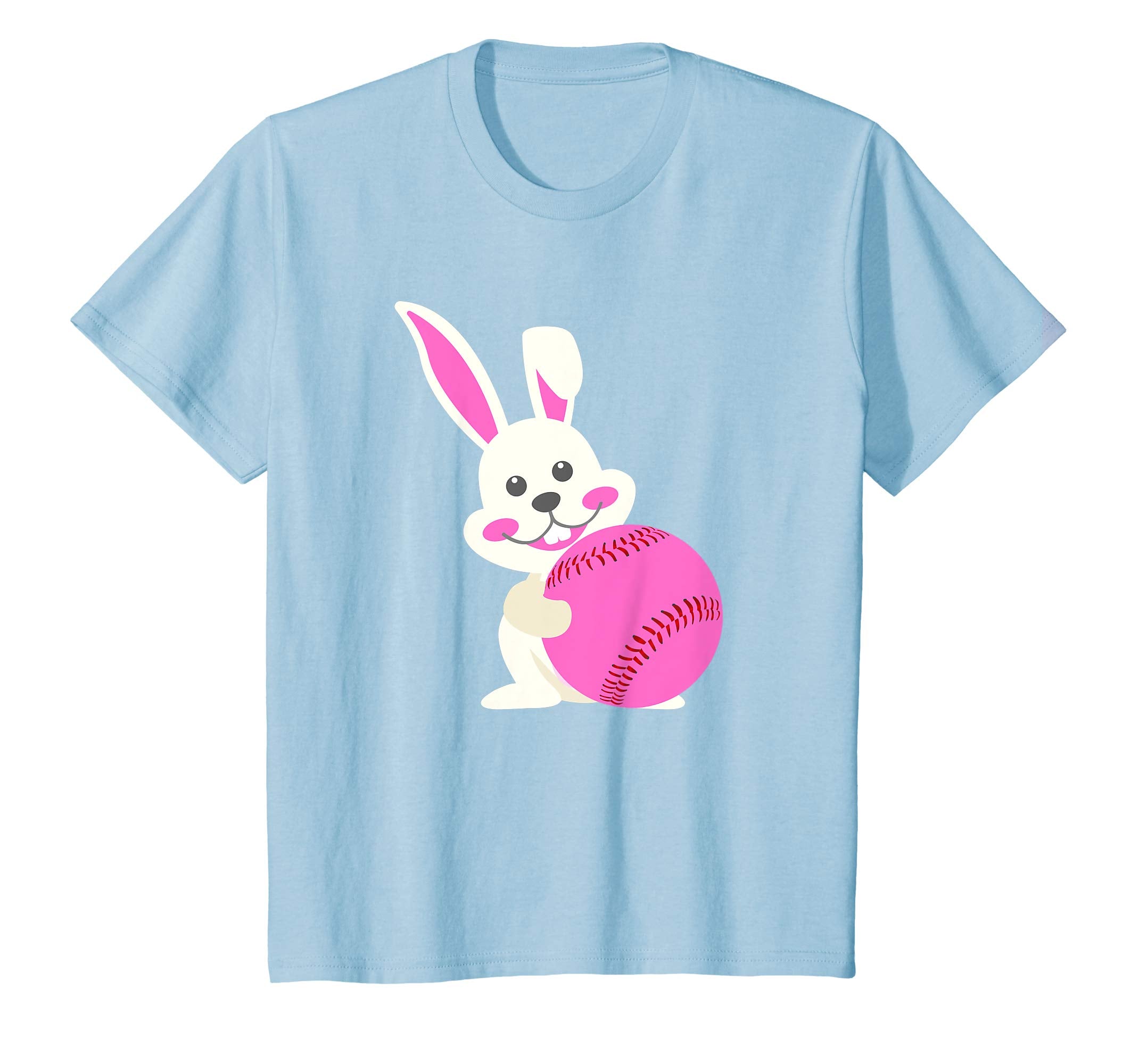 Funny Easter Bunny with Baseball T-Shirt Gifts for Kids Boys