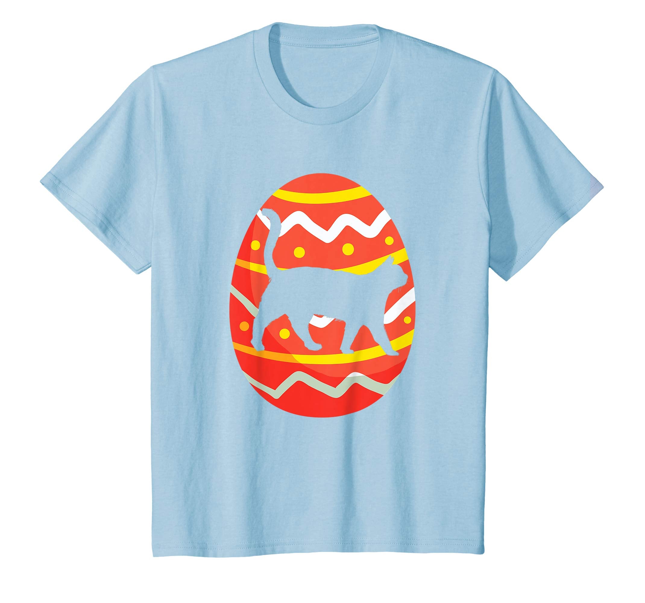 Funny Cat Easter Eggs T-Shirt Gifts for Kids Boys Girls