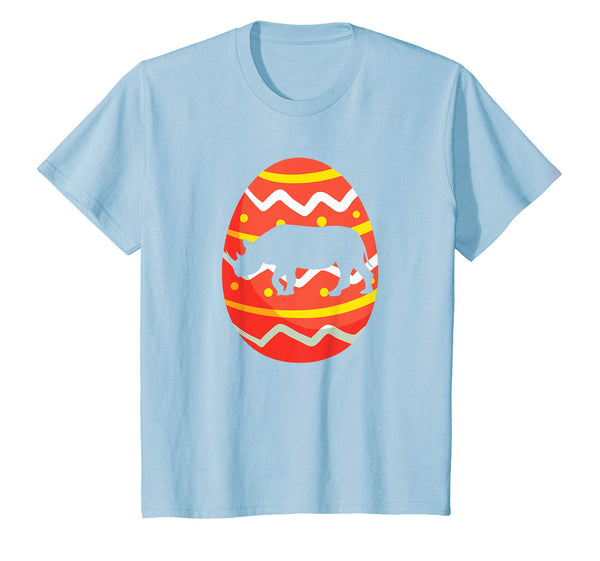 Happy Rhino Easter Bunny Egg T-Shirt for Kids Boys Girls