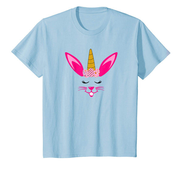 Easter Eggs Unicorn Crown Eyelashes Bunny Rabbit Face Shirt