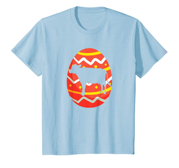 Happy Cow Easter Bunny Egg T-Shirt for Kids Boys Girls