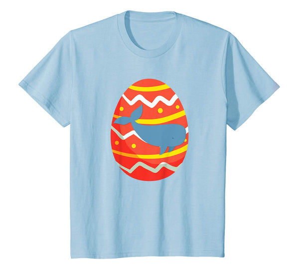Happy Whale Easter Egg Bunny T-Shirt for Kids Boys Girls