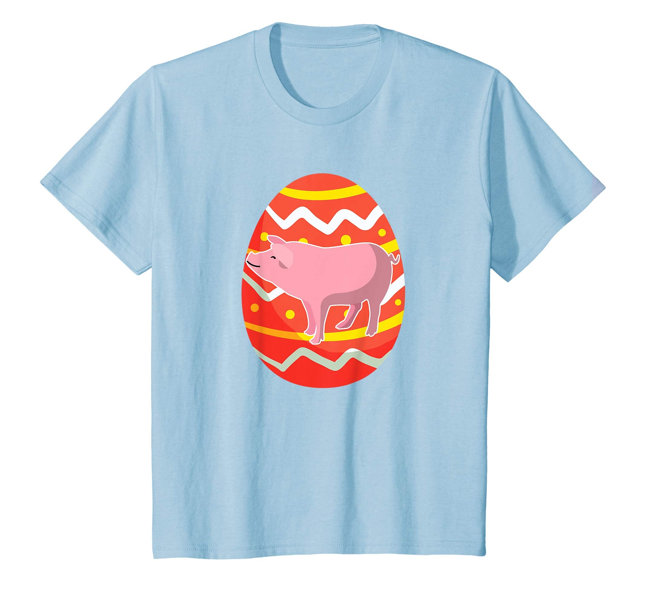 Funny Pig Easter Eggs T-Shirt Gifts for Kids Boys Girls