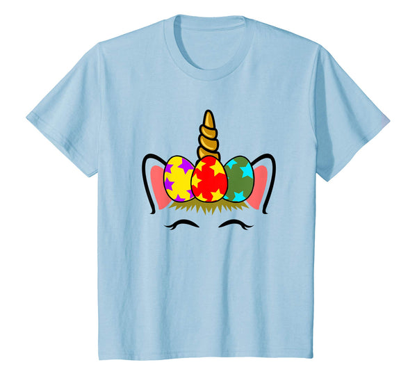 Easter Unicorn Girl Shirt | Cute Easter Painted Eggs Gift