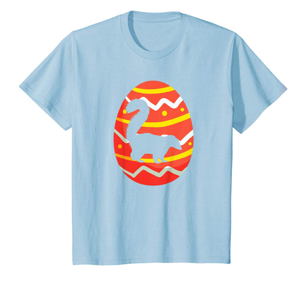 Happy Skunk Easter Egg Bunny T-Shirt for Kids Boys Girls
