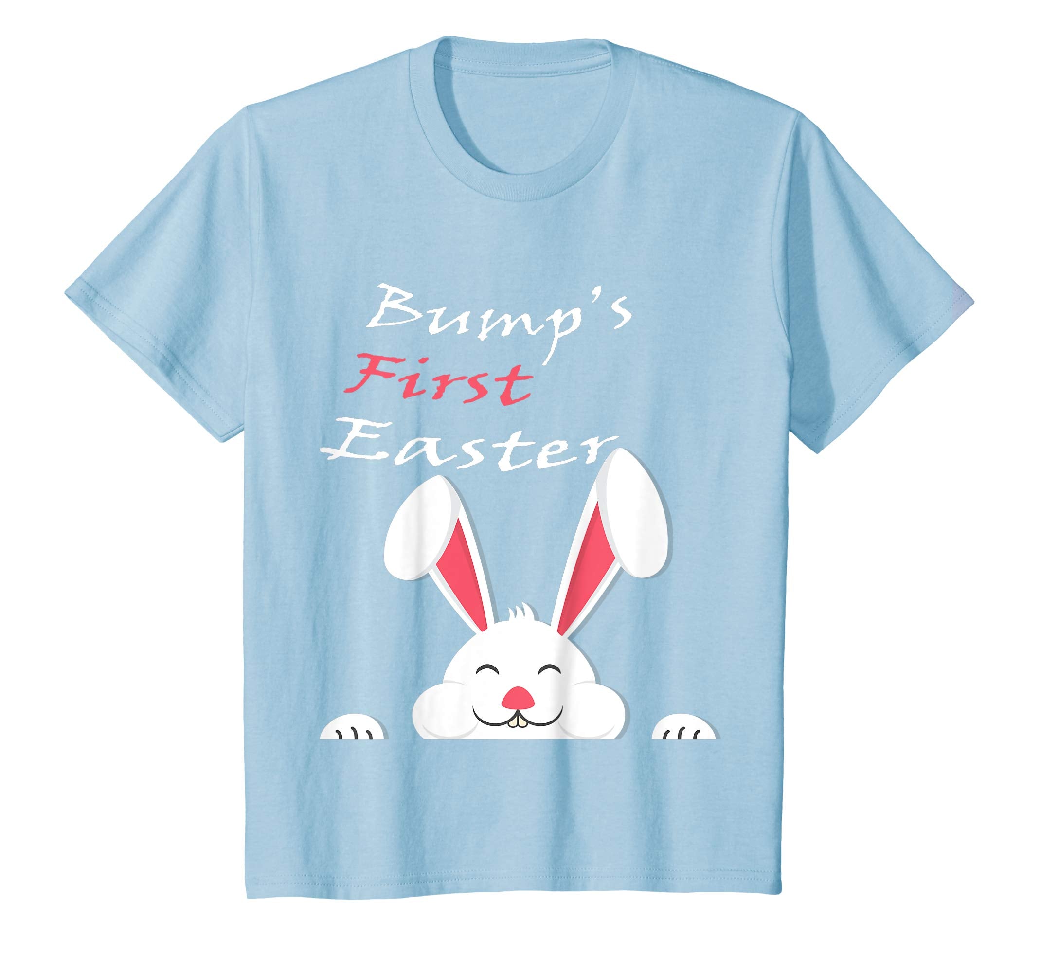 Bumps First Easter Tshirt Adorable Pregnancy Pastel Bunny
