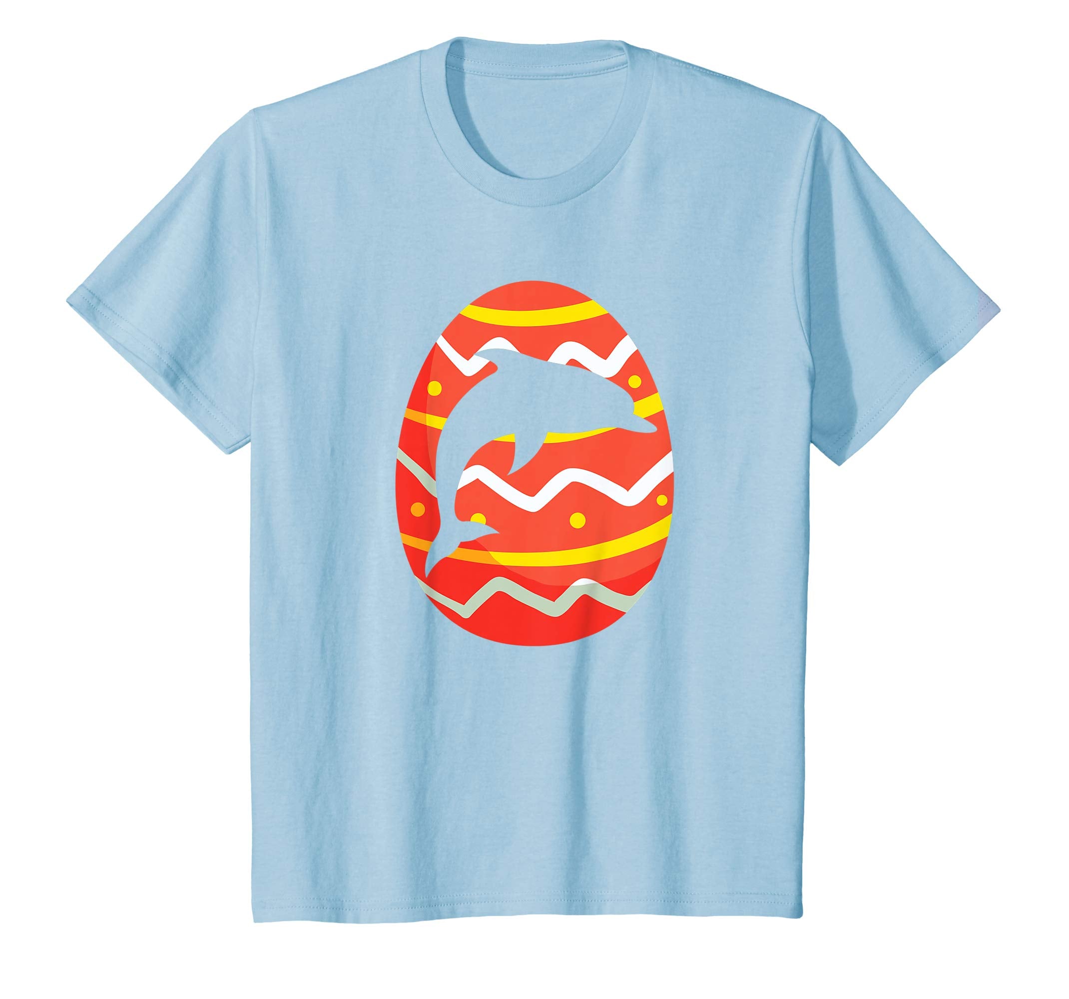 Happy Dolphin Easter Egg T-Shirt for Kids Boys Girls