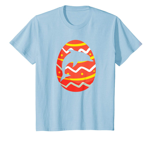 Happy Dolphin Easter Egg T-Shirt for Kids Boys Girls