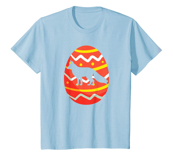 Happy Fox Easter Egg Bunny T-Shirt for Kids Boys Girls