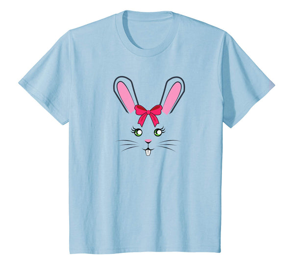 Cute Easter Bunny Shirt For Girls Toddler Pink Bow Tshirt