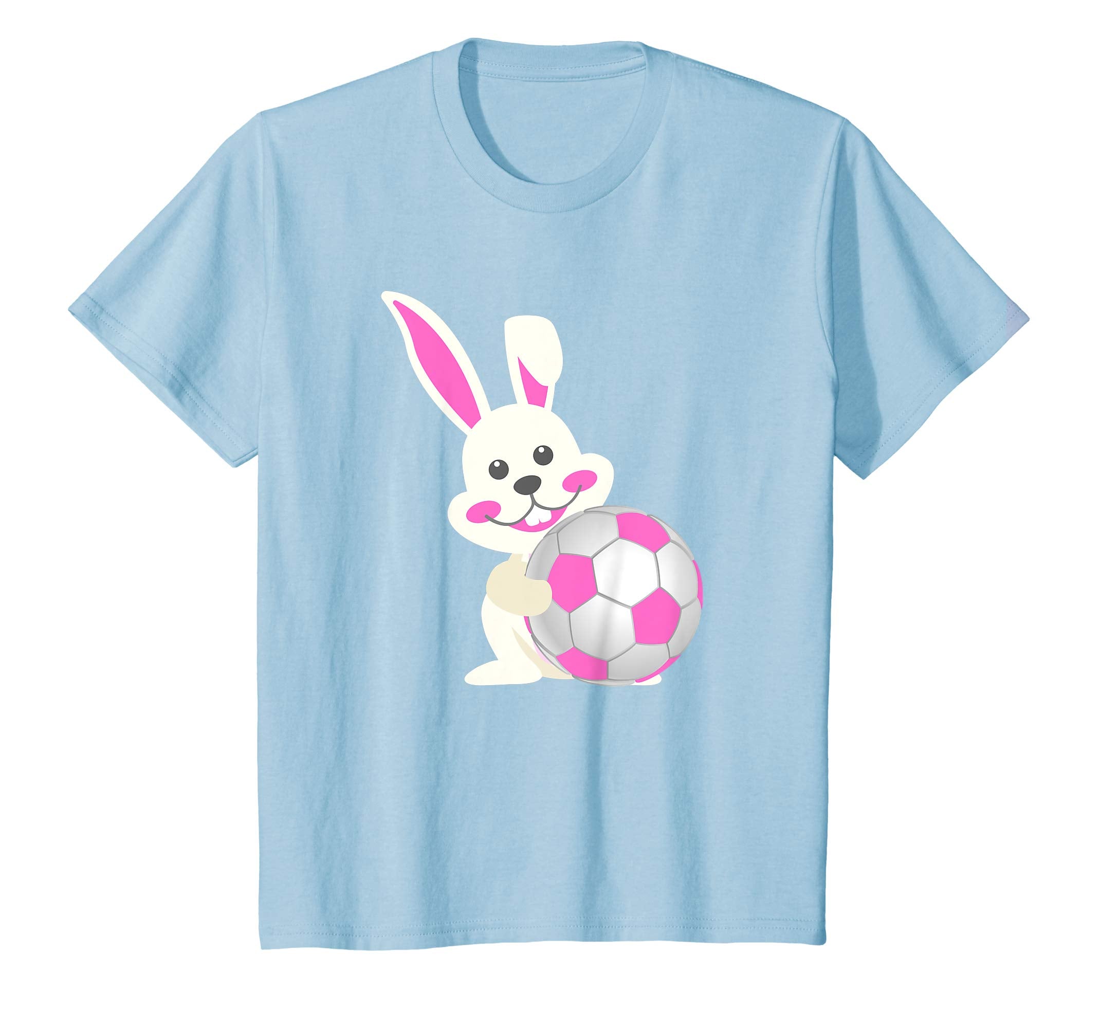 Funny Easter Bunny with Football T-Shirt Gifts for Kids Boys