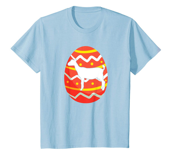 Happy Goat Easter Bunny Egg T-Shirt for Kids Boys Girls