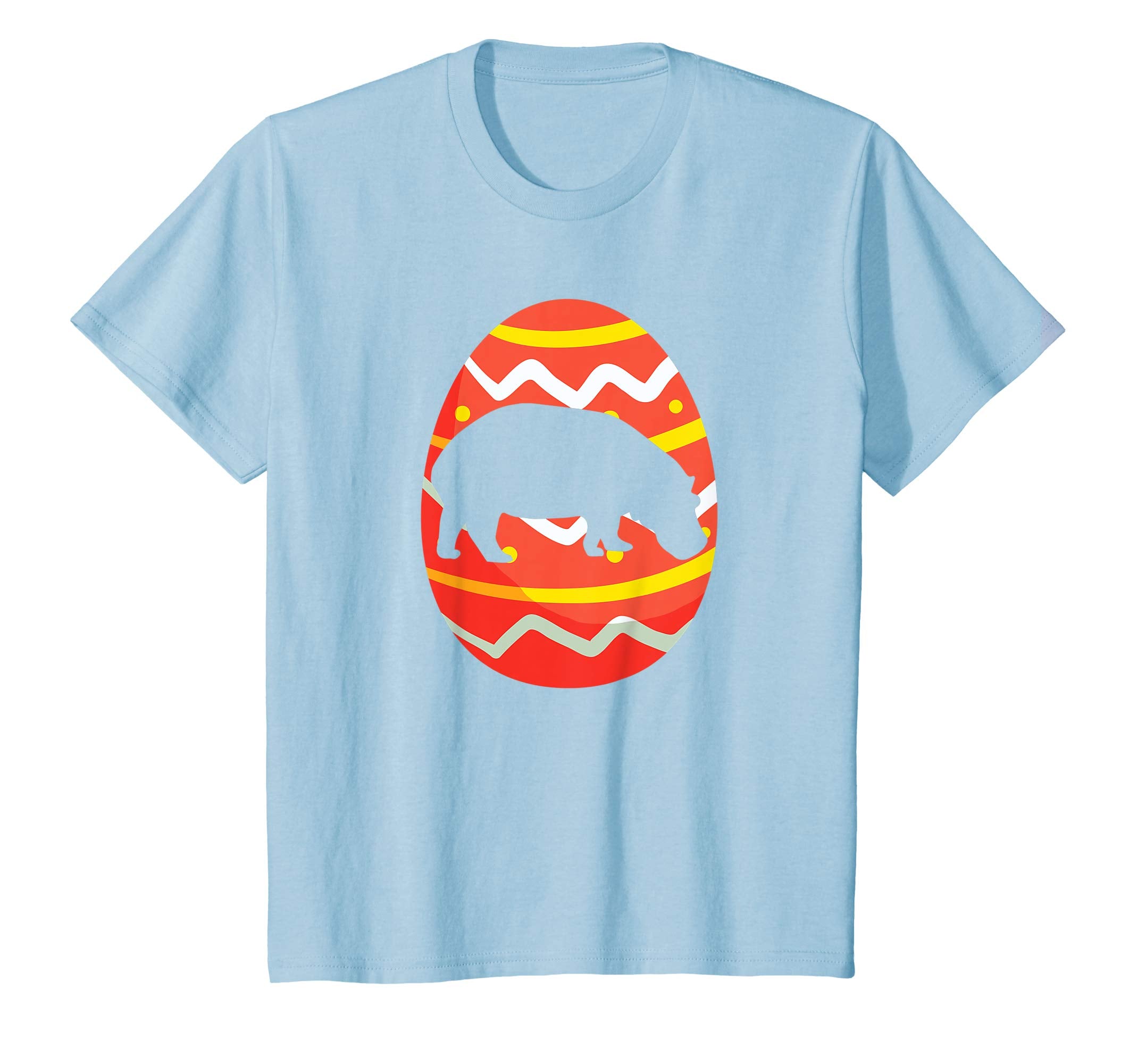 Funny Hippo Easter Eggs T-Shirt Gifts for Kids Boys Girls