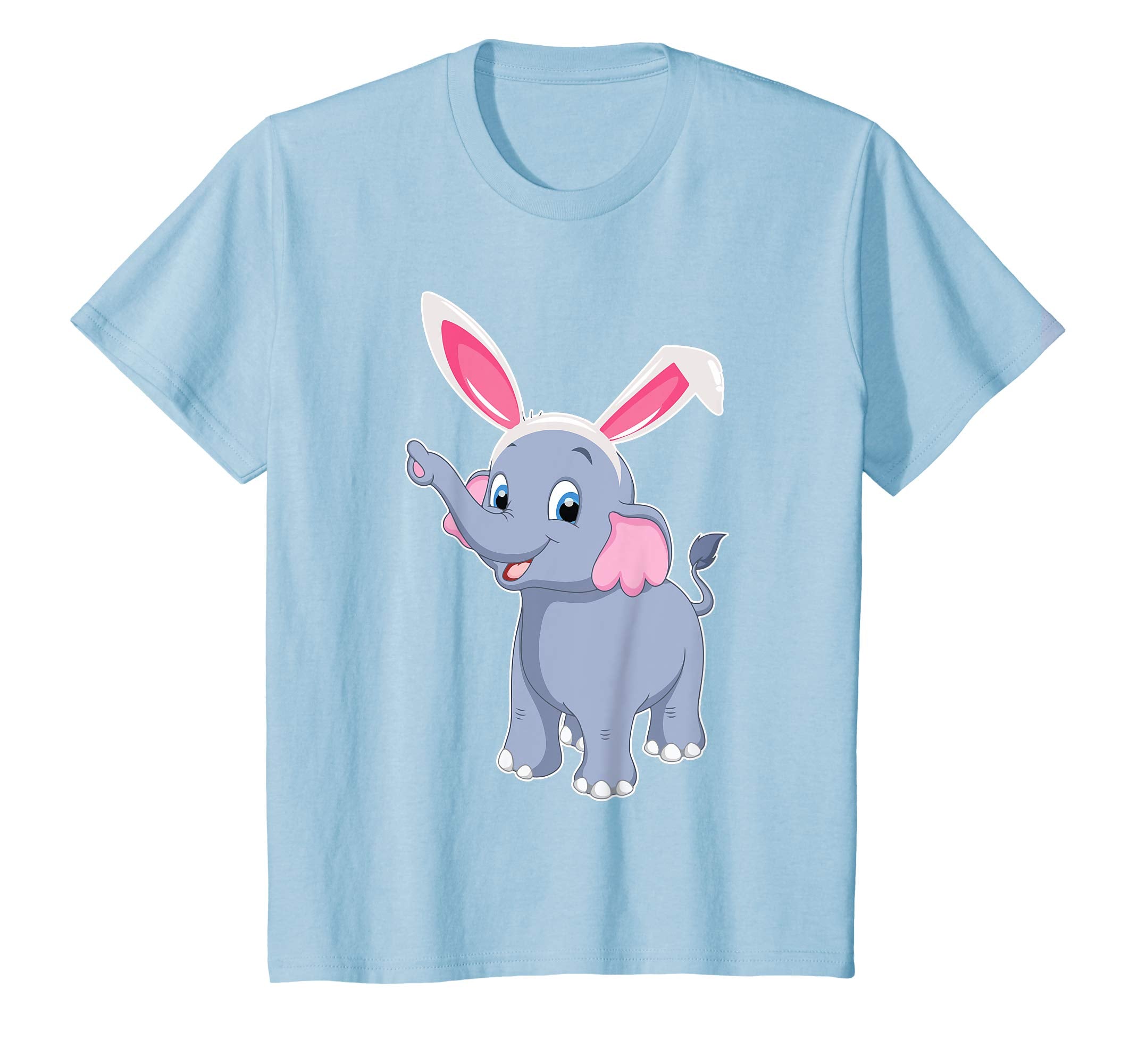 Elephant With Bunny Rabbit Hat Happy Easter Day Shirt