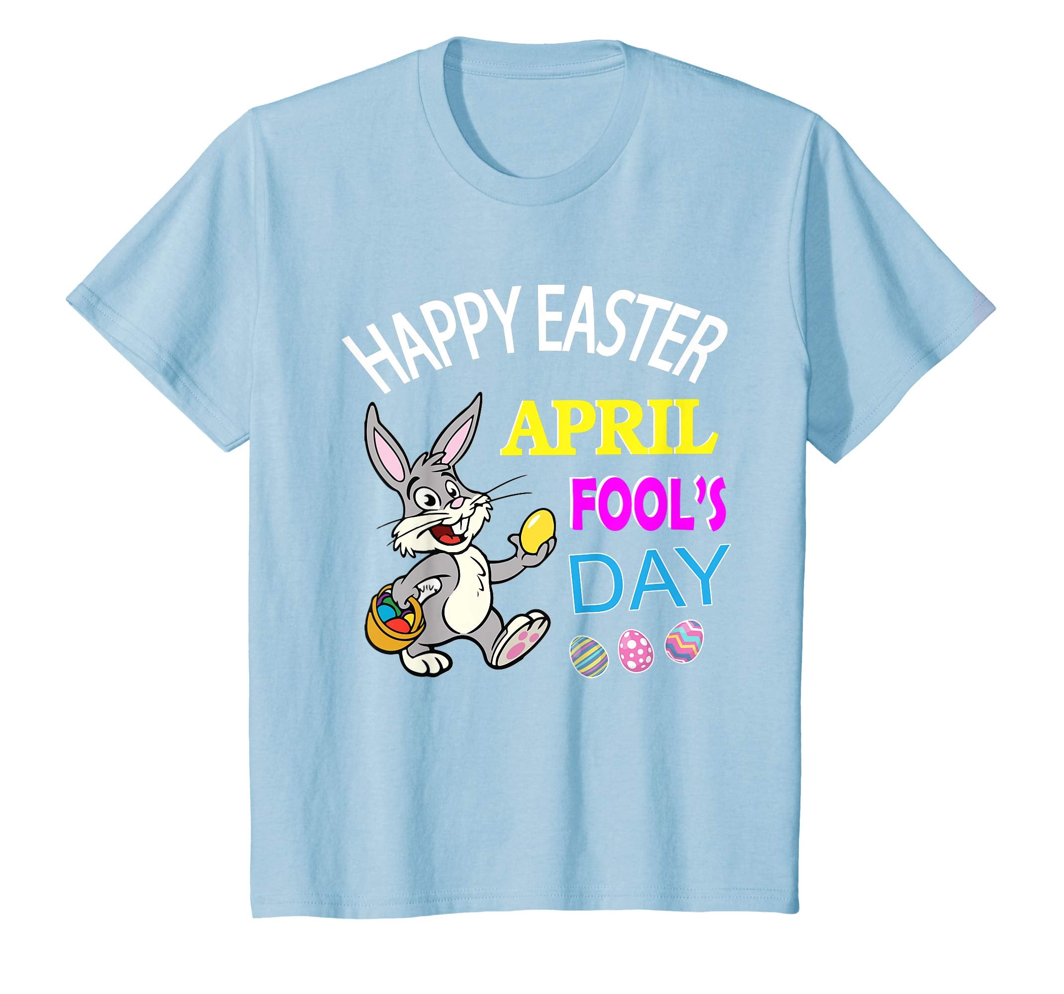Rabbit Bunny With Easter Eggs Happy April Fool's Day Shirt