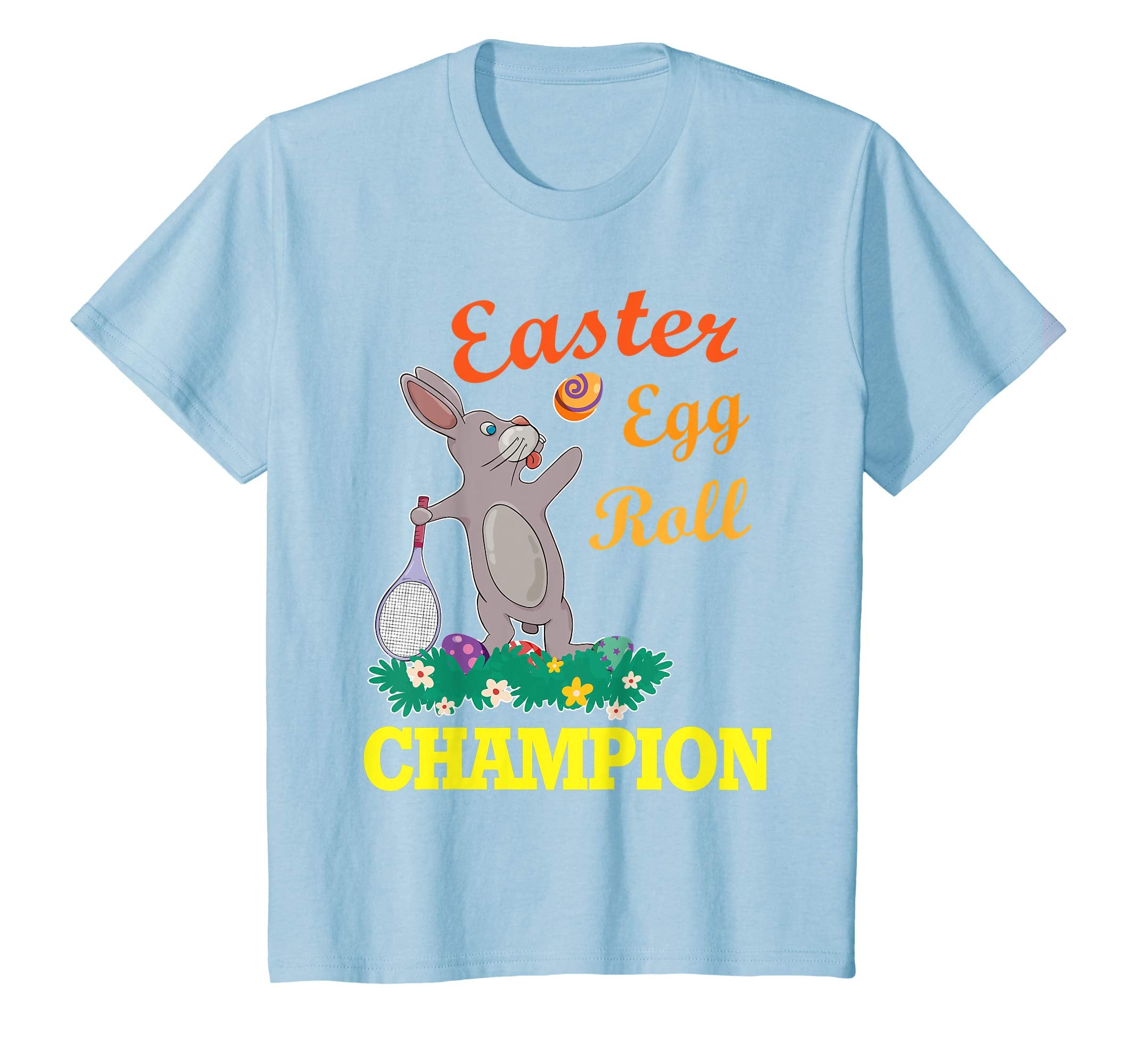 Bunny Rabbit Playing Tennis Easter Egg Roll Champion Shirt