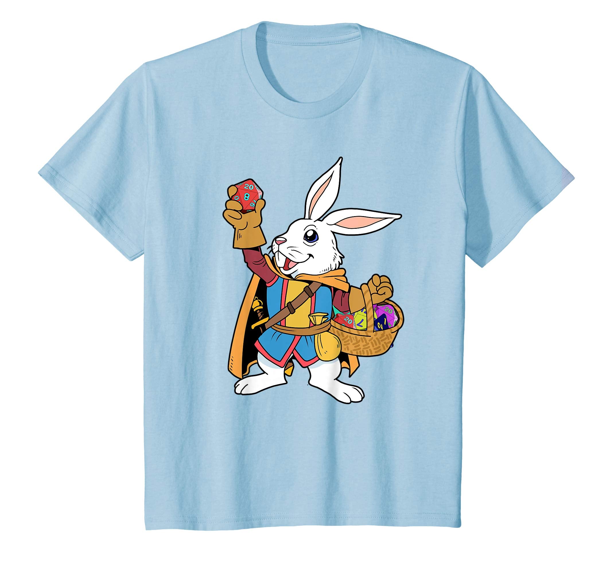 Tabletop Gaming Shirt Easter Bunny Dragons D20 Dice DM Tee
