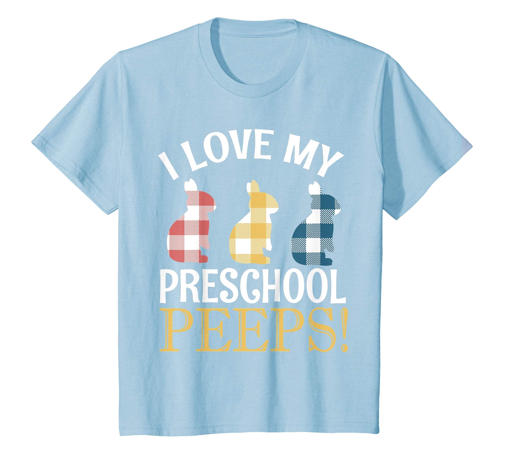 I Love My Preschool Peeps Bunnies Vintage Retro Easter Shirt
