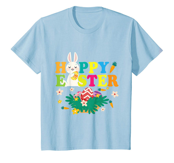 Bunny Hunting Easter Eggs Carrots Happy Easter Day Shirt