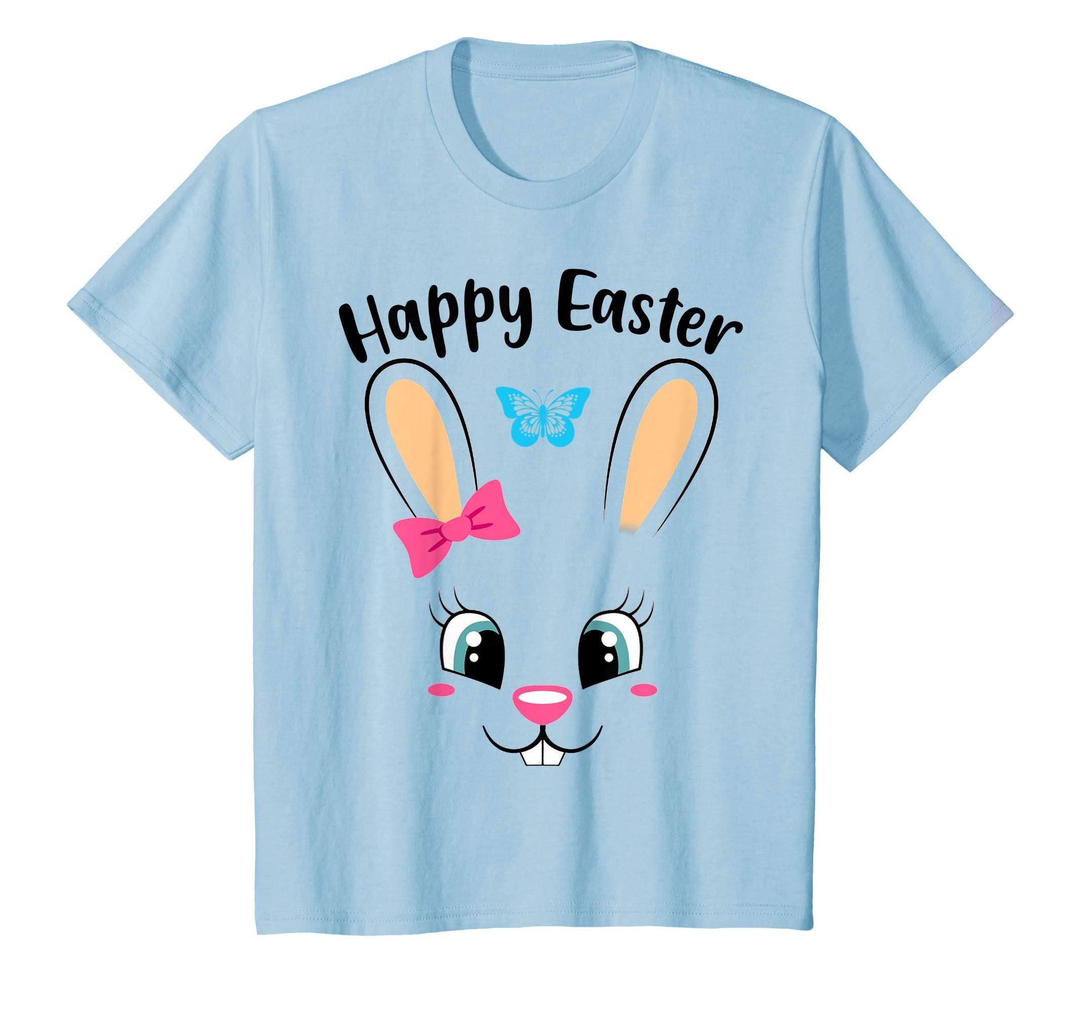 HAPPY EASTER Bunny Gift T-Shirt Girls Women Kids