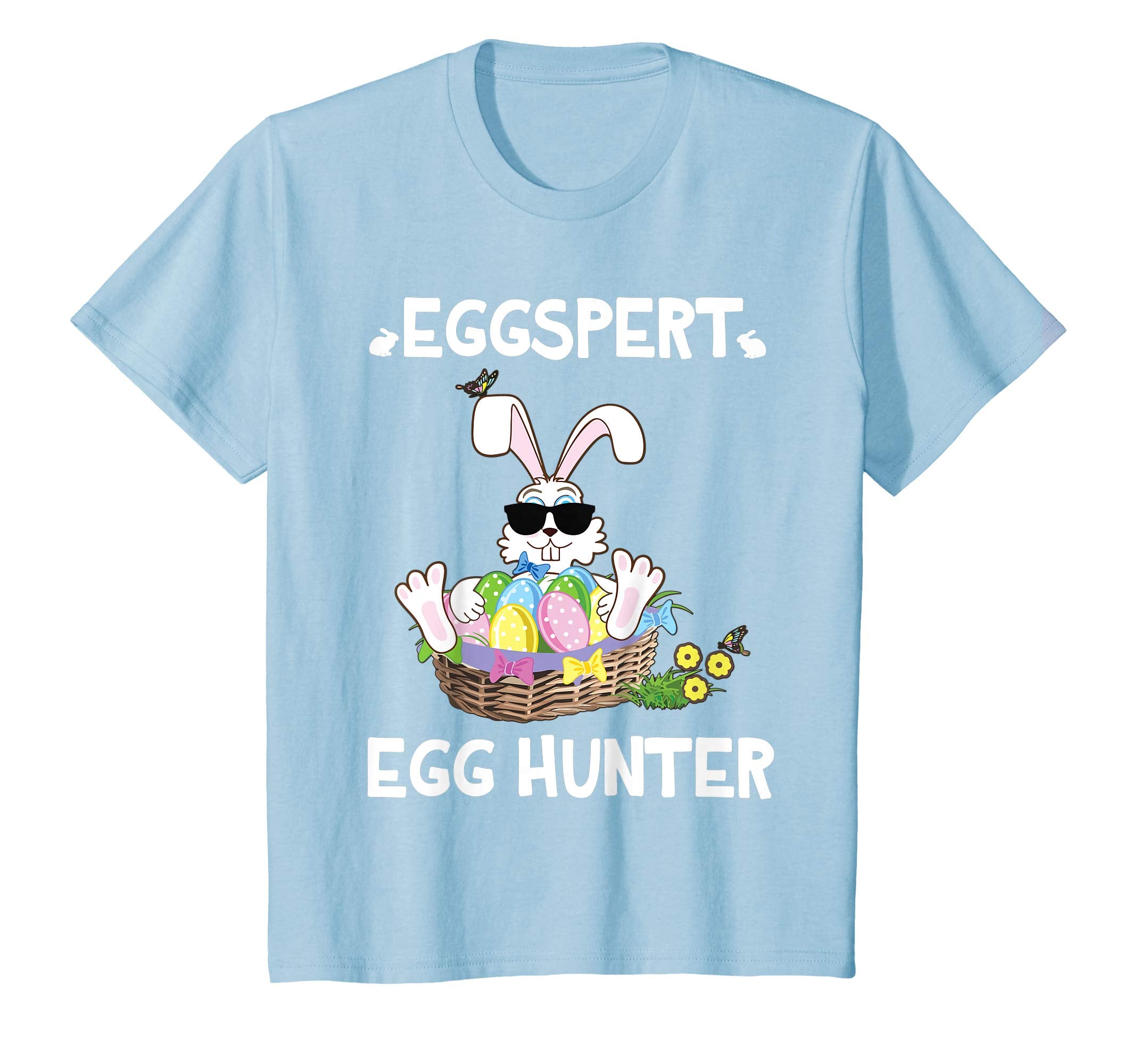 Happy Bunny Rabbit And Easter Eggs Shirt Eggspert Egg Hunter