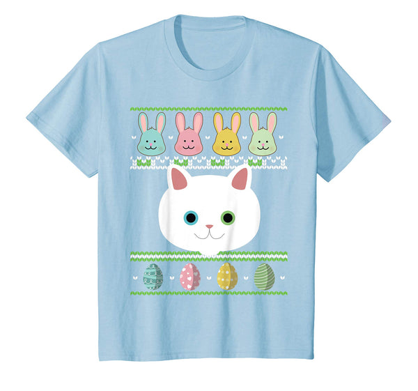 Lovely Cat Bunnies &amp; Easter Egg Ugly Sweater Happy Day Shirt
