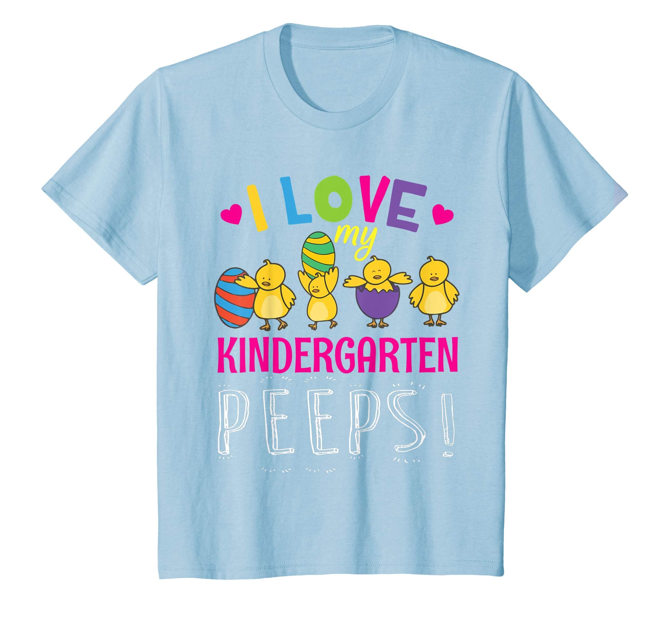 Hearts Chicks Easter Eggs I Love My Kindergarten Peeps Shirt