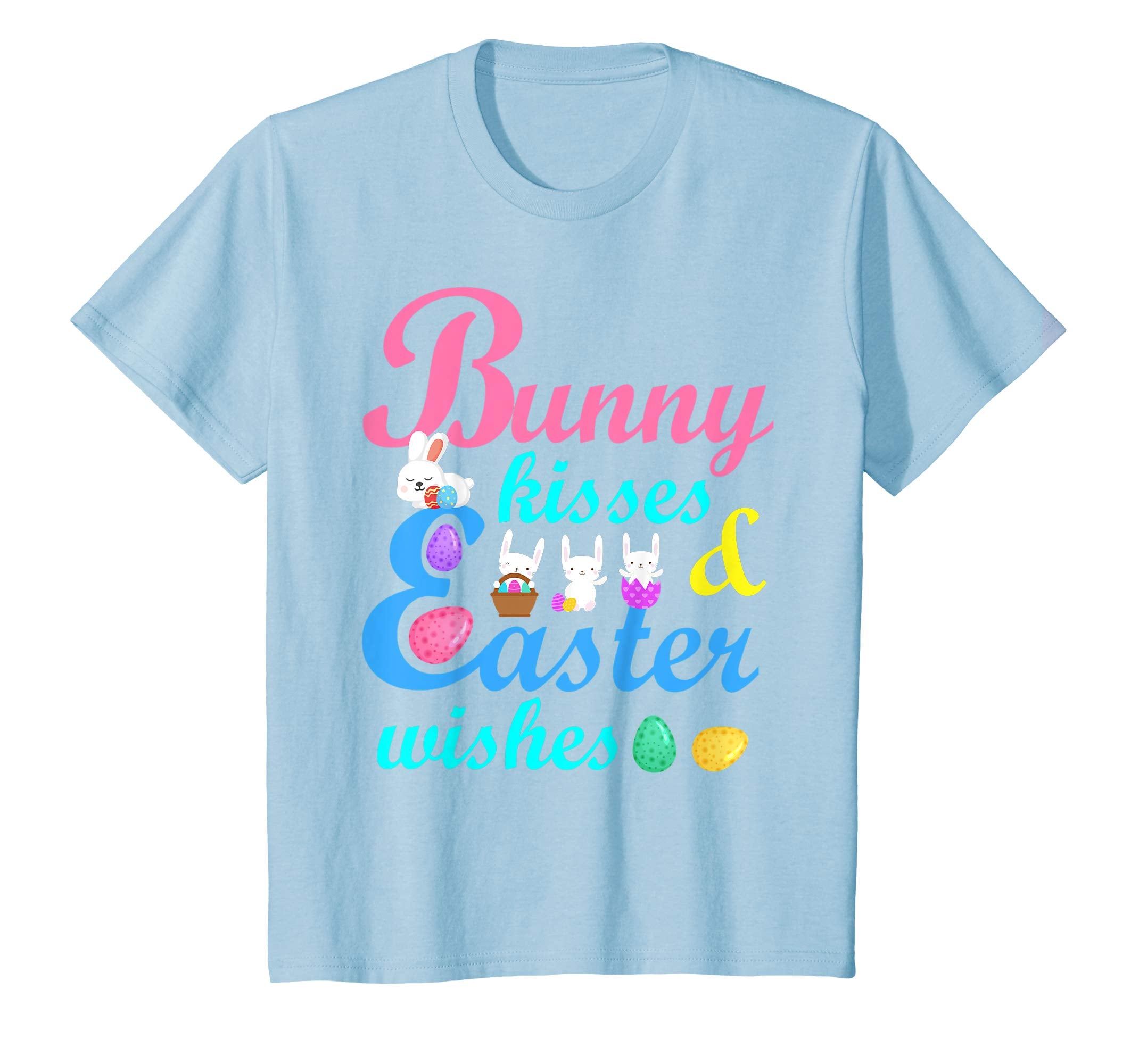 Bunnies & Easter Eggs Bunny Kisses Easter Wishes Happy Shirt