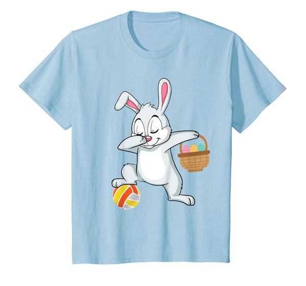 Bunny Rabbit &amp; Easter Eggs Dabbing Playing Volleyball Shirt