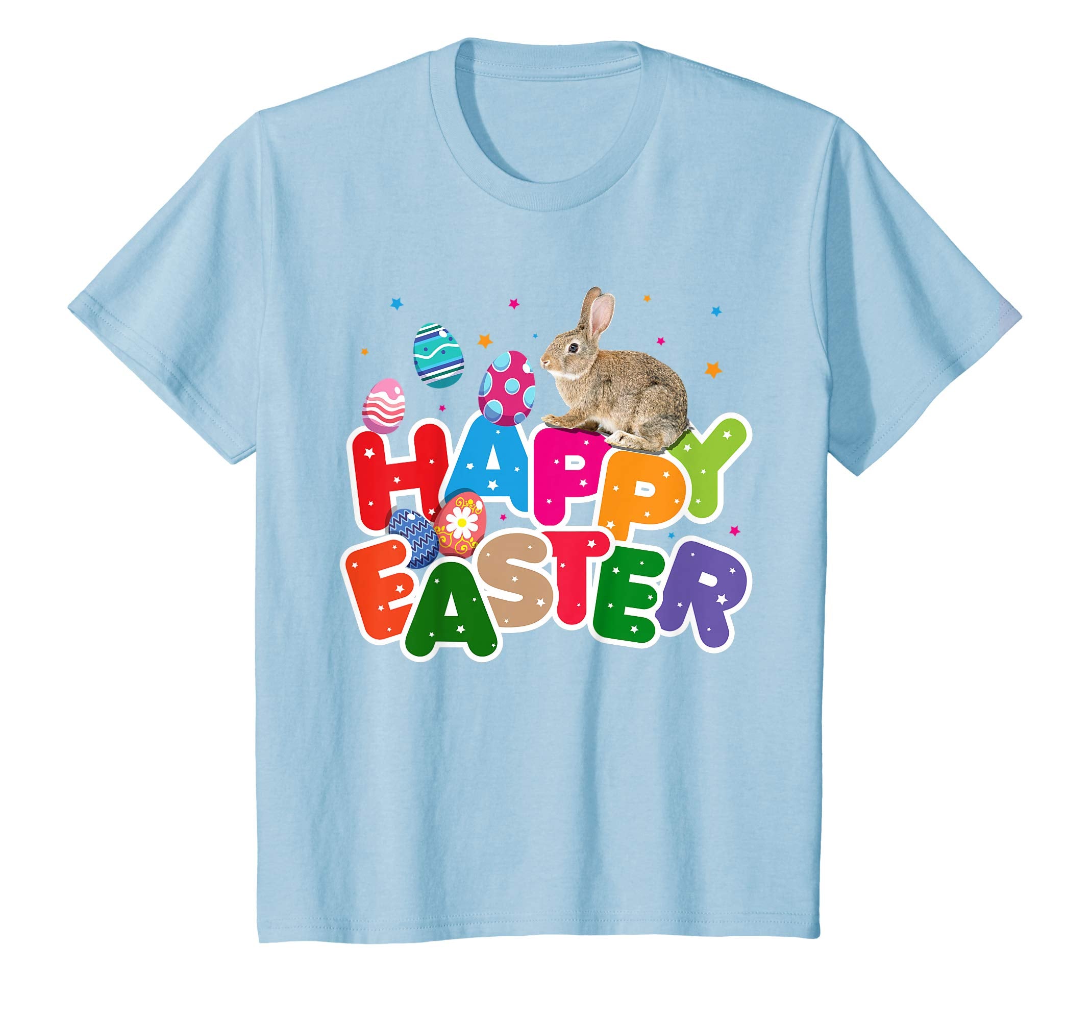 Cute Bunny Happy Easter Shirt - Easter Eggs Kids Gift