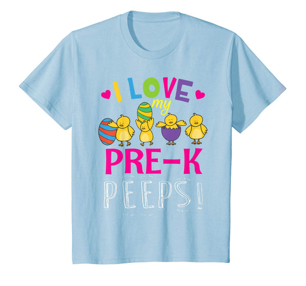 Hearts Chicks Easter Eggs I Love My Pre-k Peeps Shirt