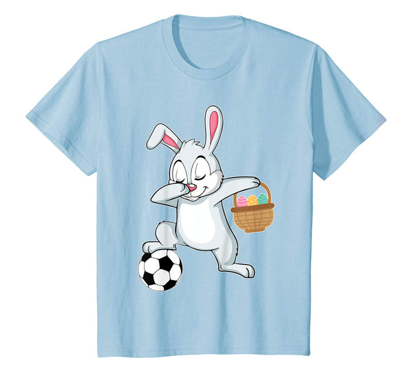 Bunny Rabbit With Easter Eggs Dabbing Playing Soccer Shirt